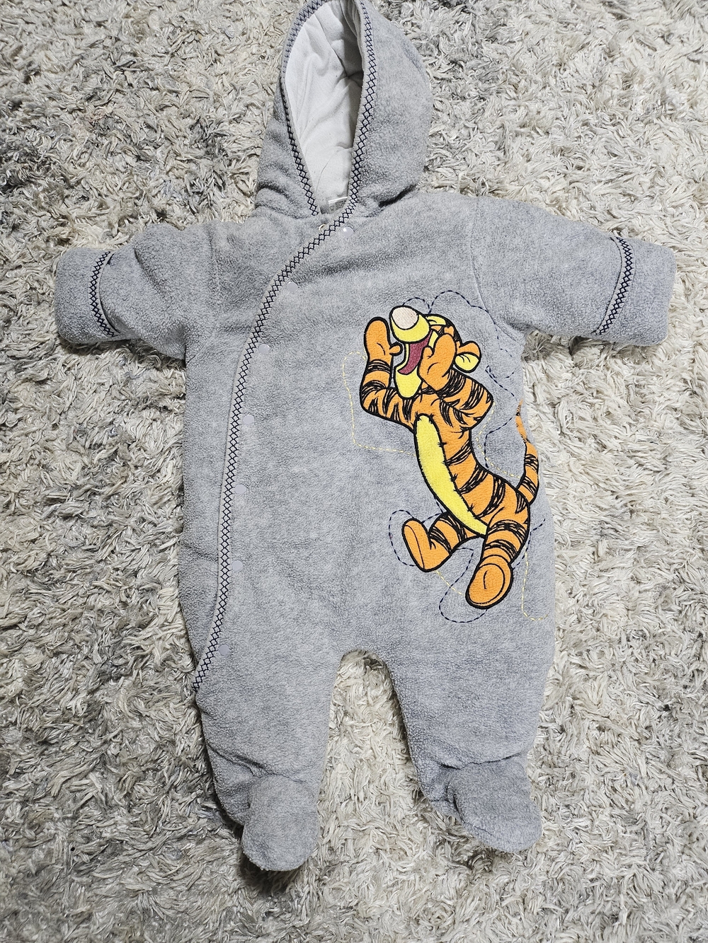 Disney Baby Tigger Fleece Hooded Footed Sleeper